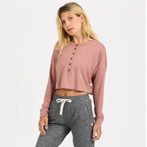Vuori Avalon Henley In Light Terracotta